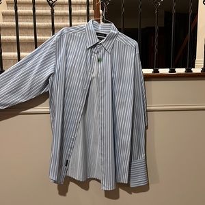 Murano European fabric 2 XLT tall French cuffs dress shirt